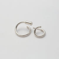 Silver line pierce(13mm line×19mm line/crystal glass/Silver)