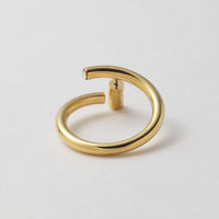 big circle pierce (gold)