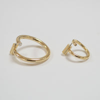big circle pierce (gold)