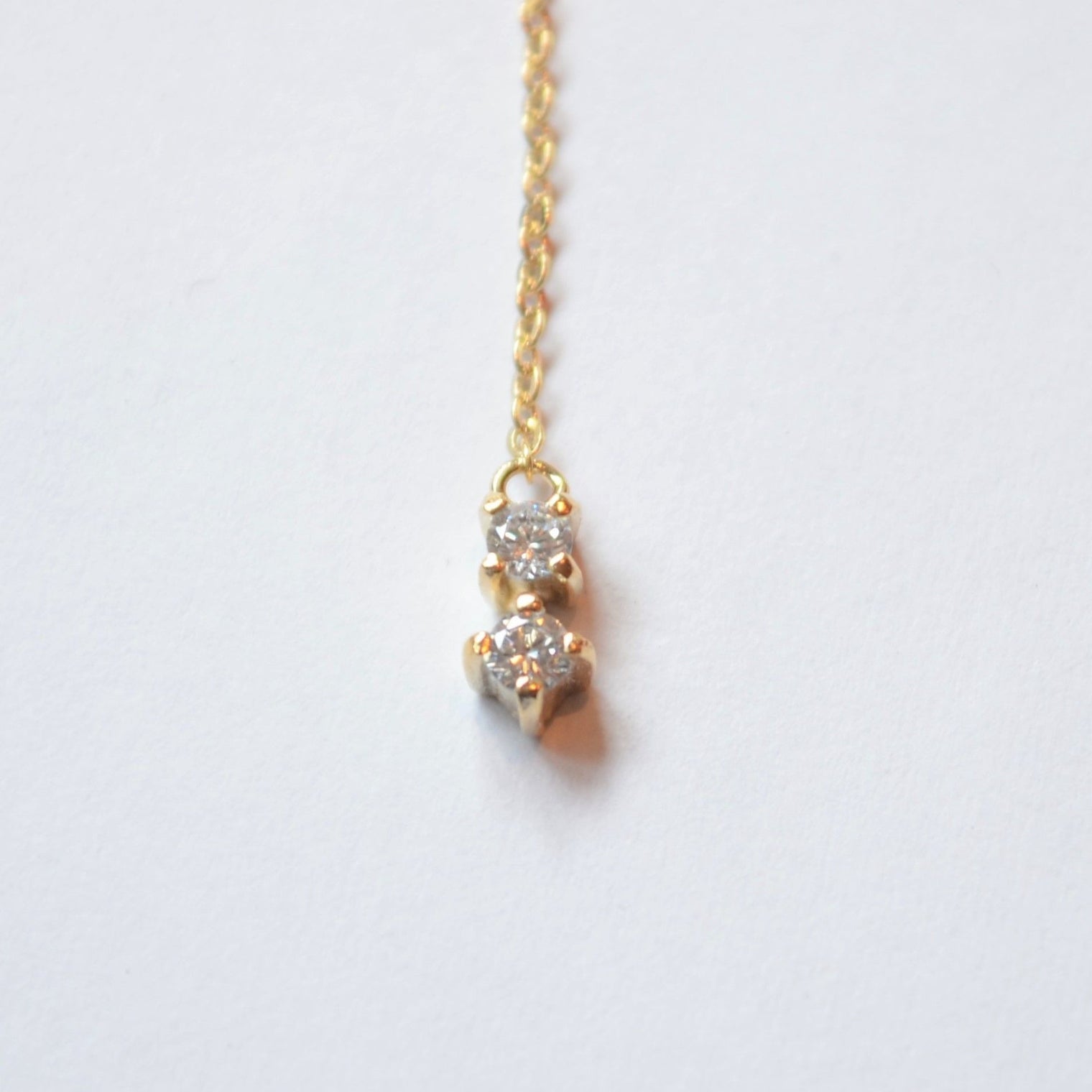 3 cubic zirconia top +2 cubic zirconia clasp pierce