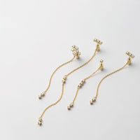 1 cubic zirconia top +5 cubic zirconia clasp pierce