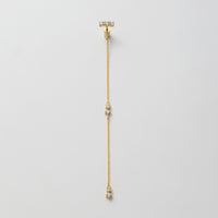 3 cubic zirconia top +5 cubic zirconia clasp pierce