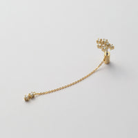 6 cubic zirconia top +2 cubic zirconia clasp pierce