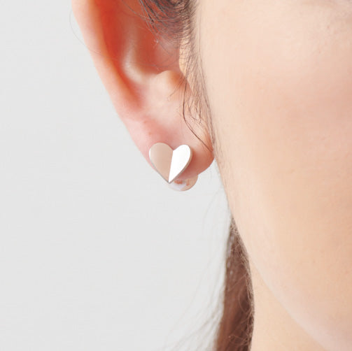 Small heart pierce (silver) – MAYU online store