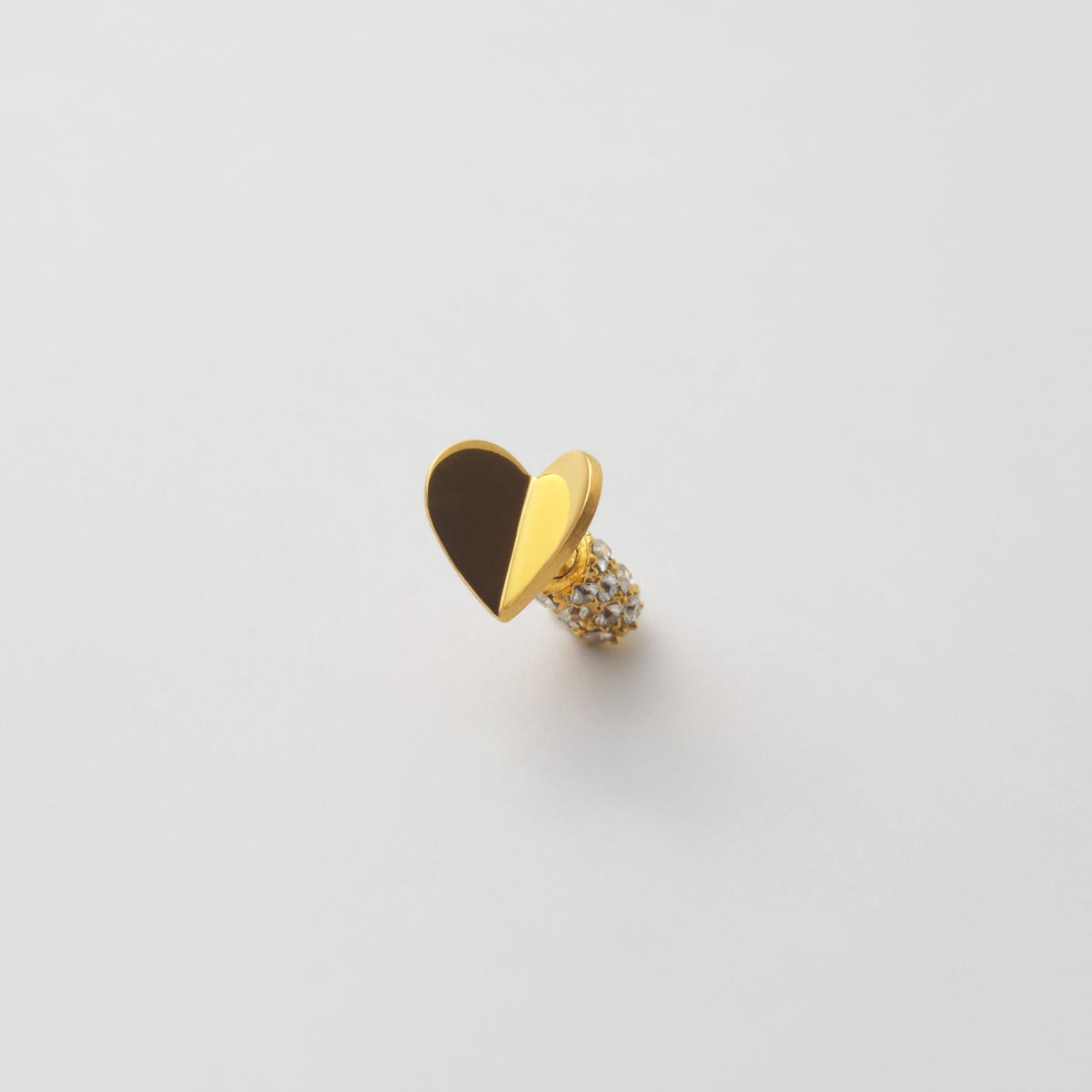 Small heart pierce (gold) – MAYU online store