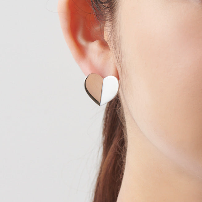 Middle heart pierce (silver) – MAYU online store
