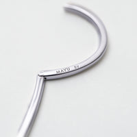 Hoop heart pierced earring ( large / silver ) 　