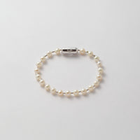 freshwater pearl ball chain bracelet