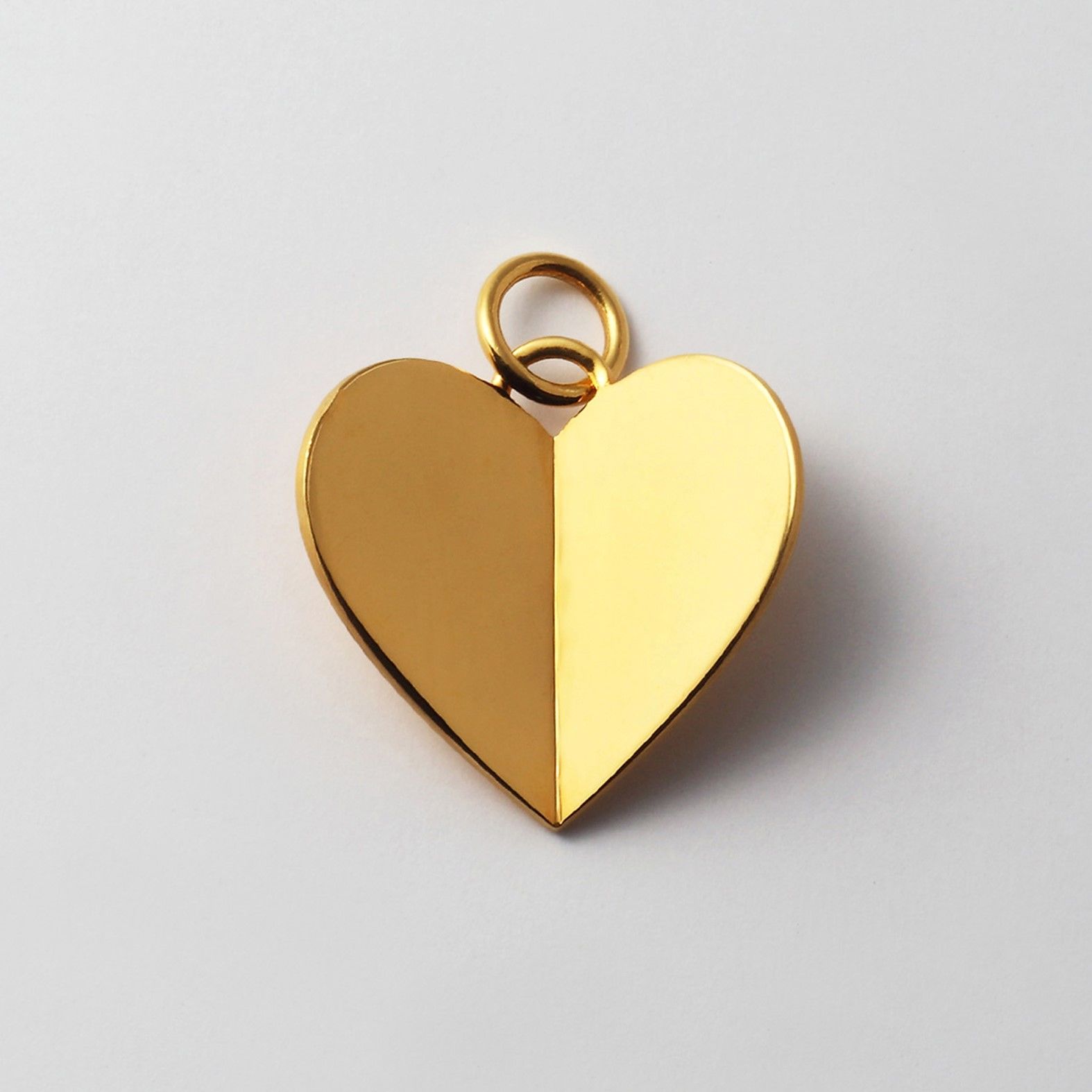 Big heart charm (gold) – MAYU online store