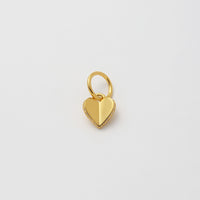 Small heart charm (gold / cubic zirconia)