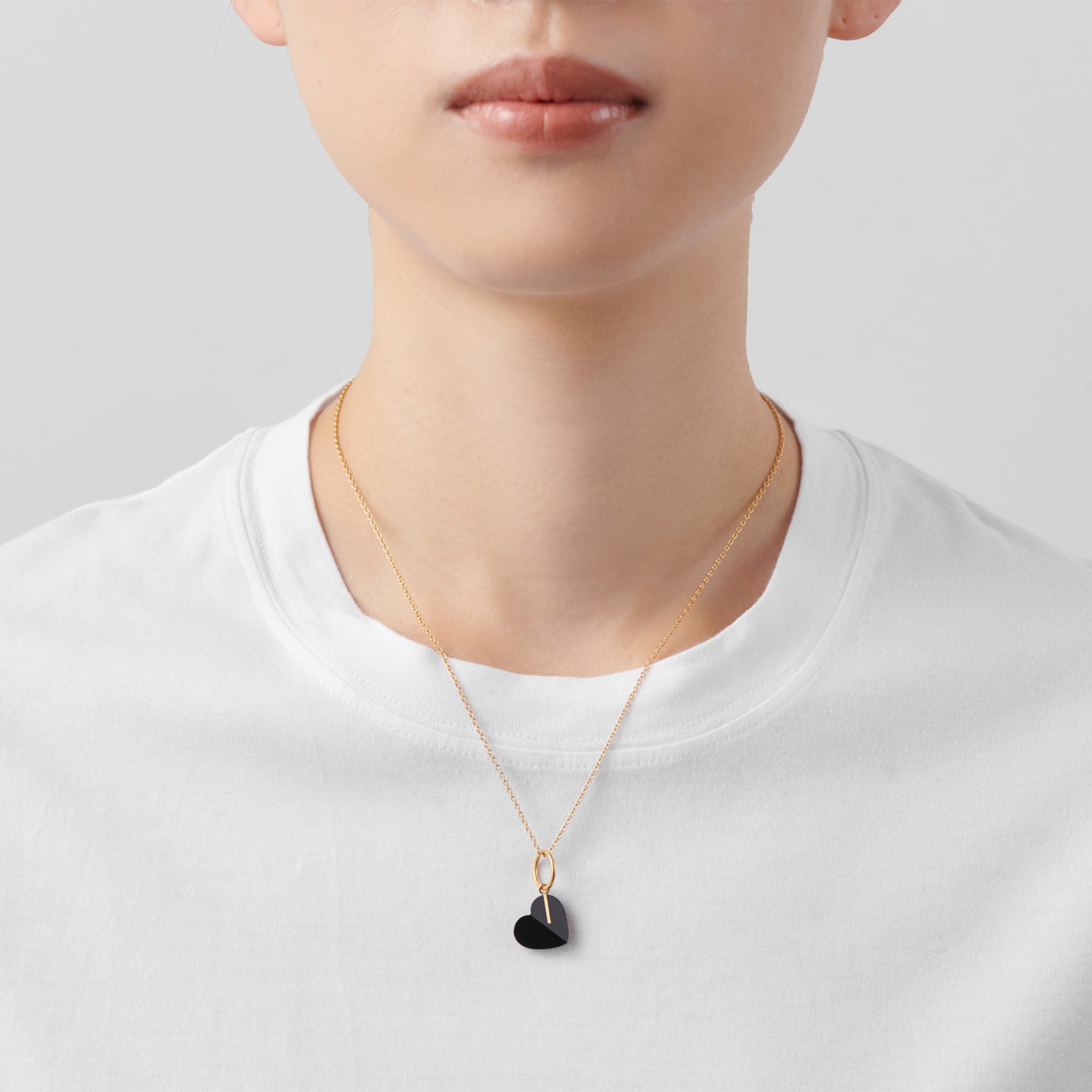 Heart charm (Onyx)