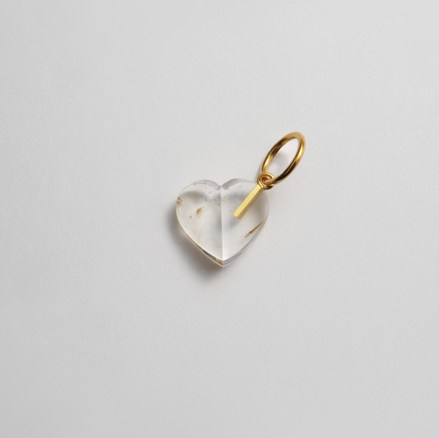 Heart charm (Quartz)