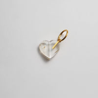 Heart charm (Quartz)