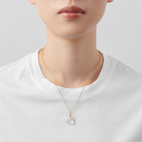 Heart charm (Quartz)