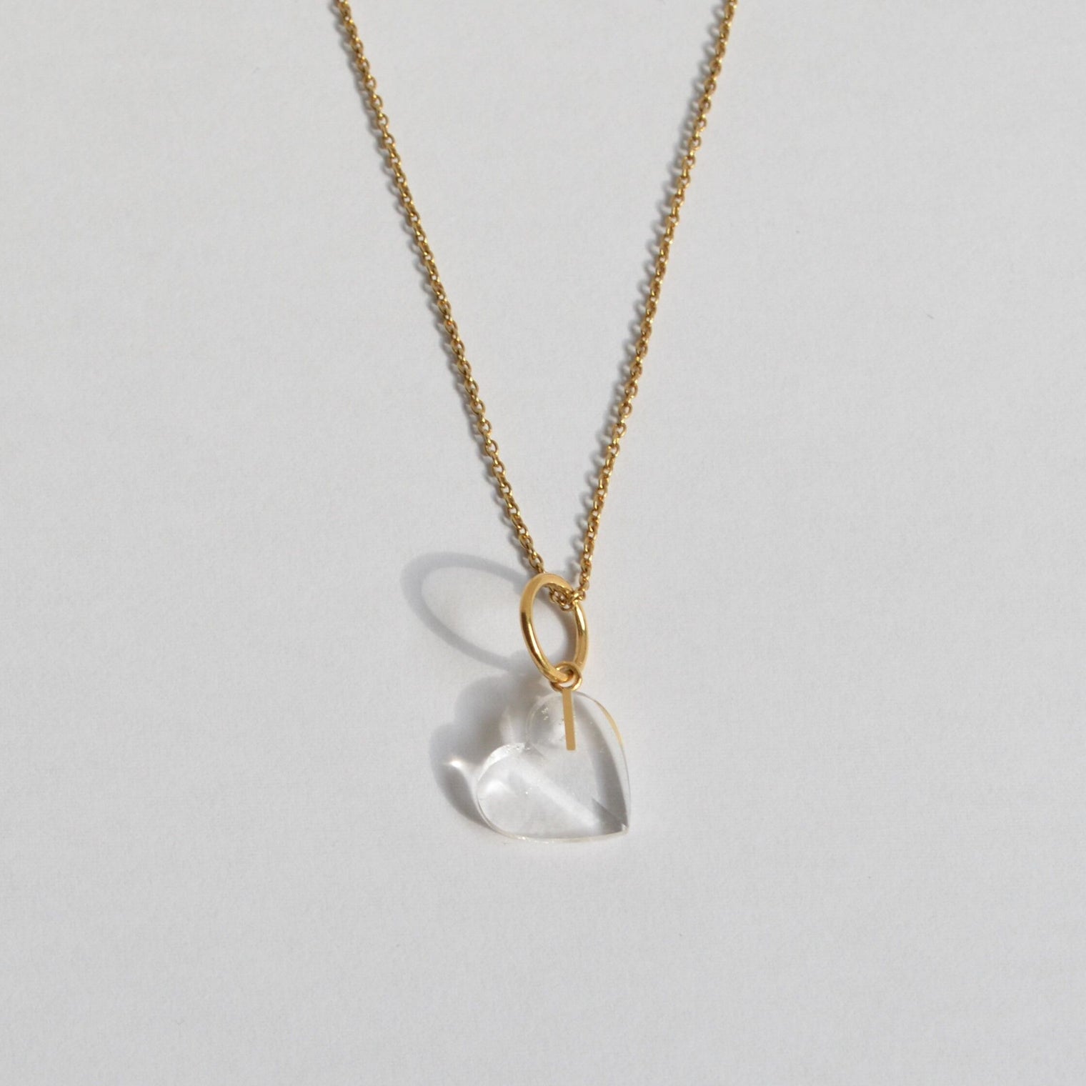 Heart charm (Quartz)