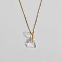 Heart charm (Quartz)