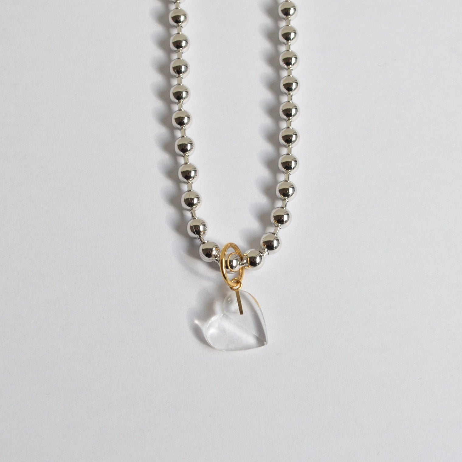 Heart charm (Quartz)