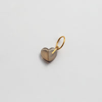 mini Heart charm ( Smoky quartz）