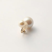 basic pearl rivets earring(white)