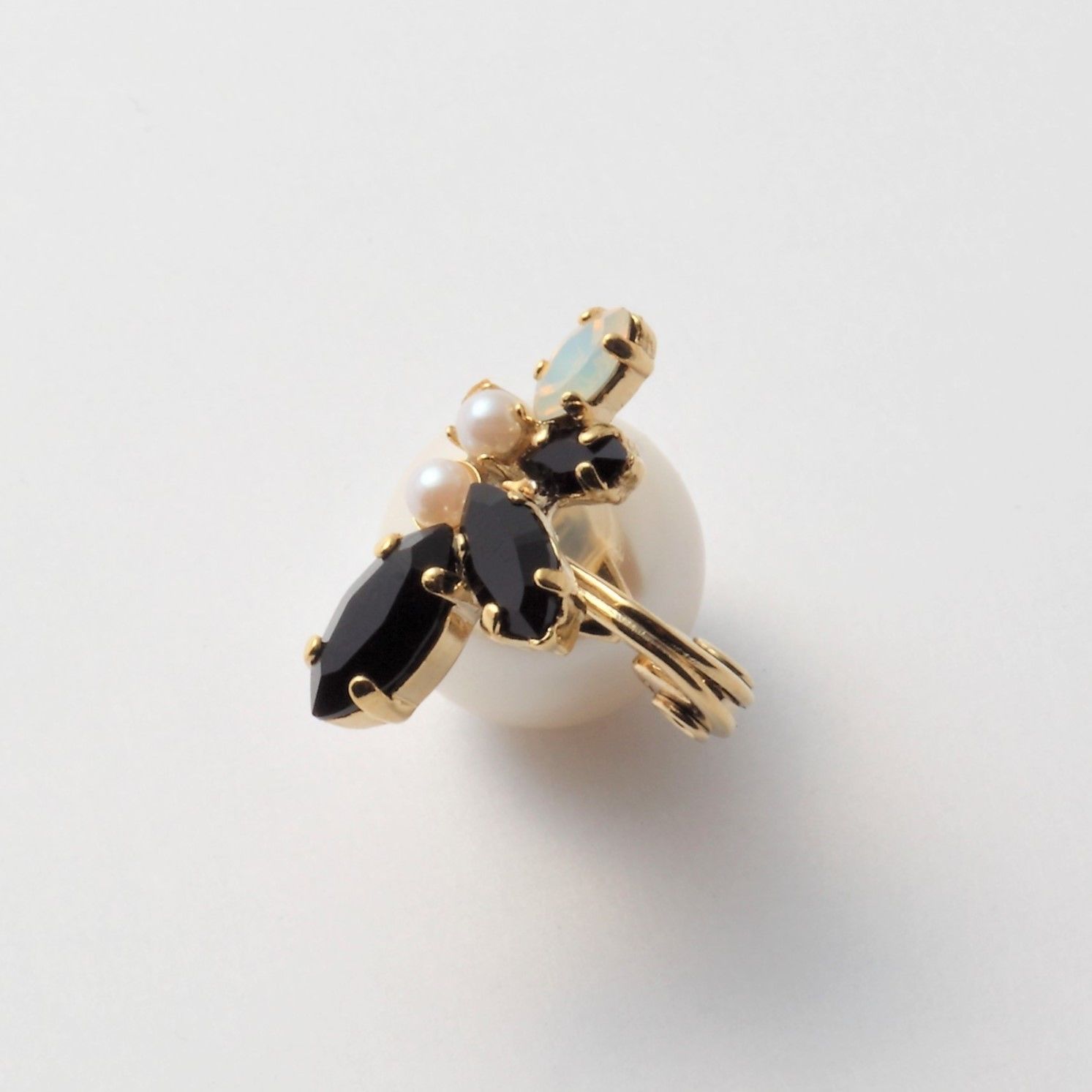 bijoux crystals pearl earring