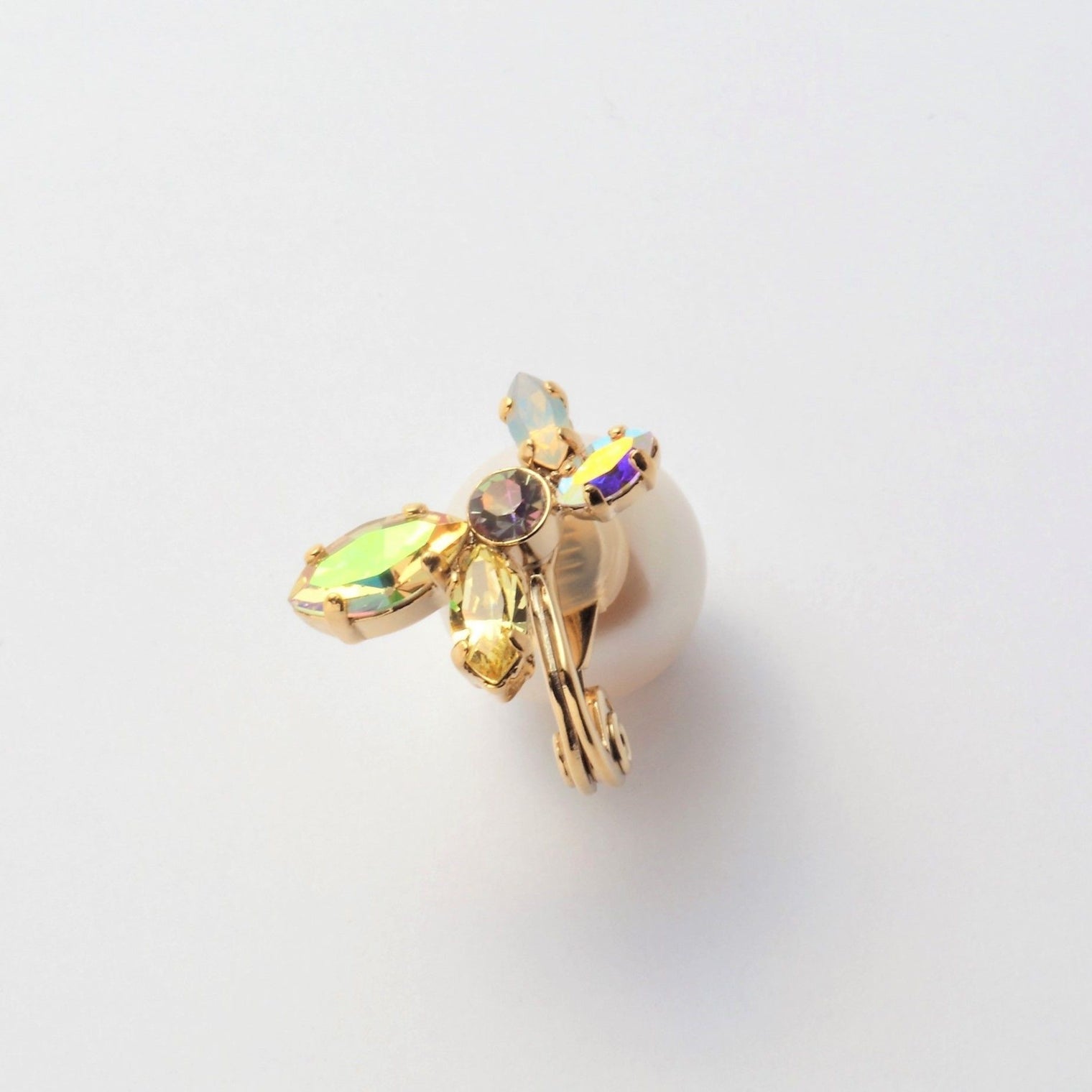 bijoux crystals pearl earring