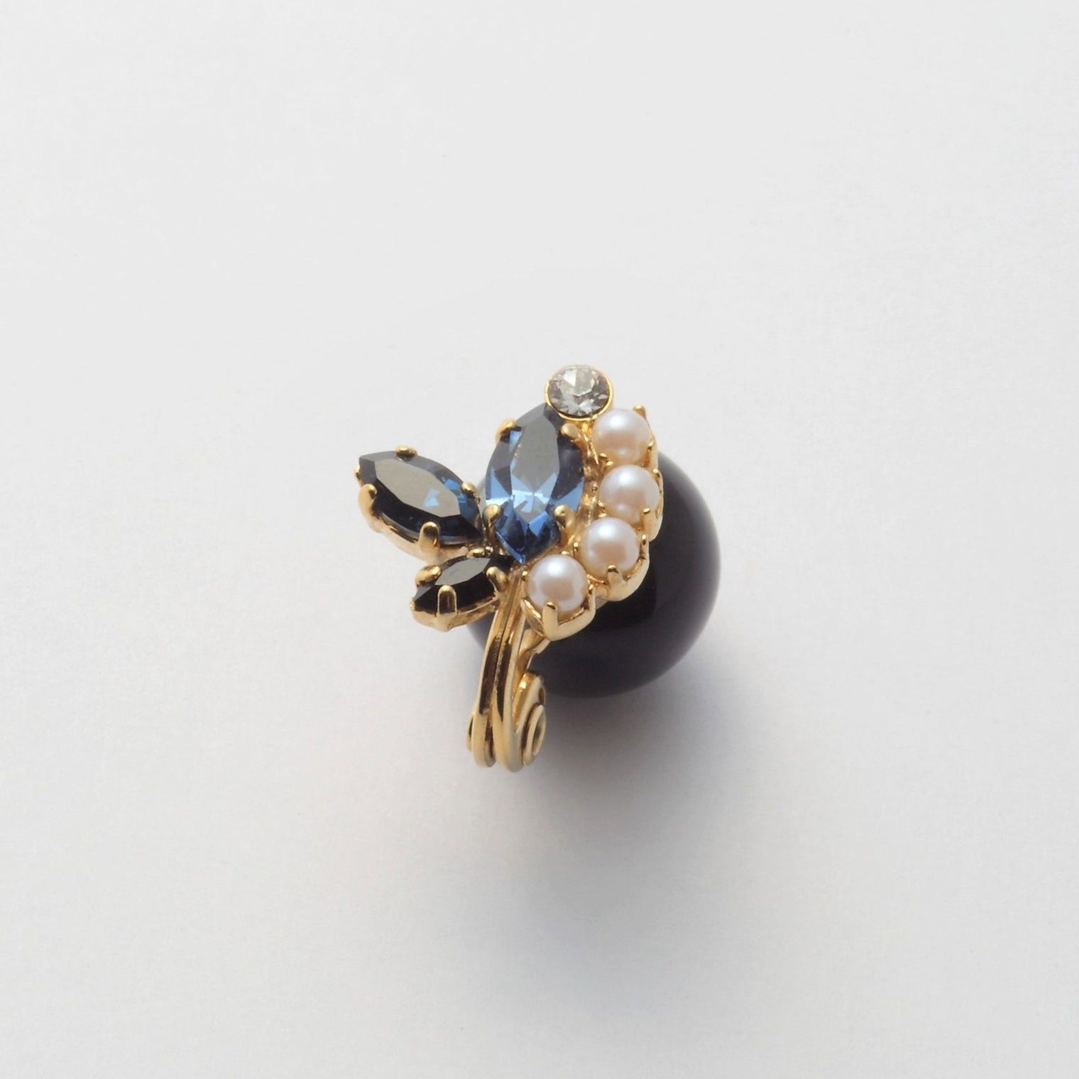 bijoux crystals pearl earring