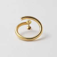 big circle earring (gold)