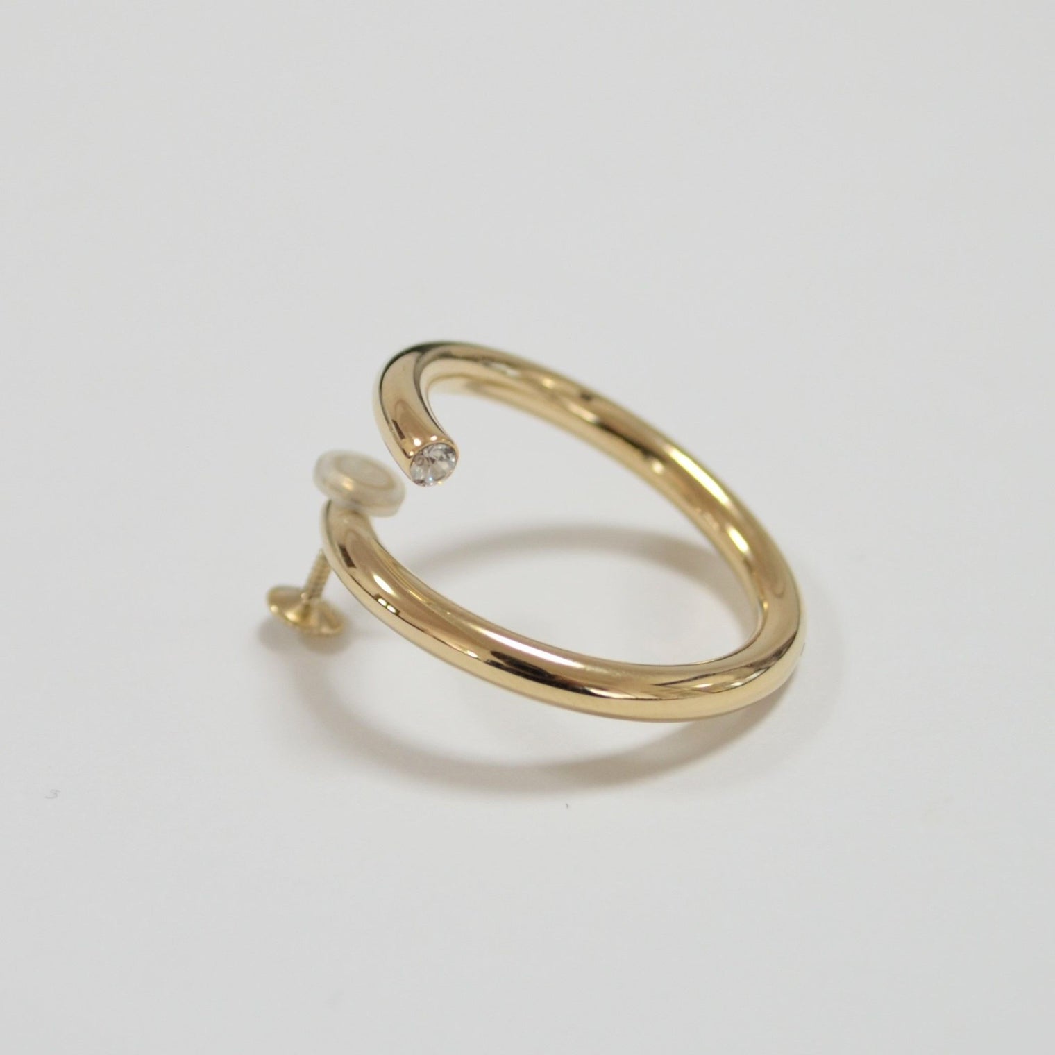 big circle earring (gold)