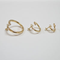 big circle earring (gold)