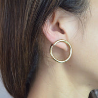big circle earring (gold)