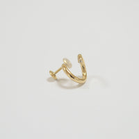 tiny circle earring (gold)