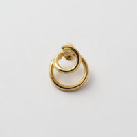 double hoop earring (gold / silver)