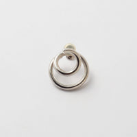 double hoop earring (gold / silver)