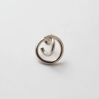 crossing double hoop earring