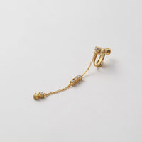 1 cubic zirconia top +5 cubic zirconia earring