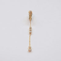 1 cubic zirconia top +5 cubic zirconia earring