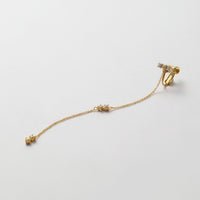 3 cubic zirconia top +5 cubic zirconia earring