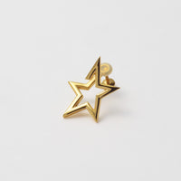 Star openwork earring (gold)