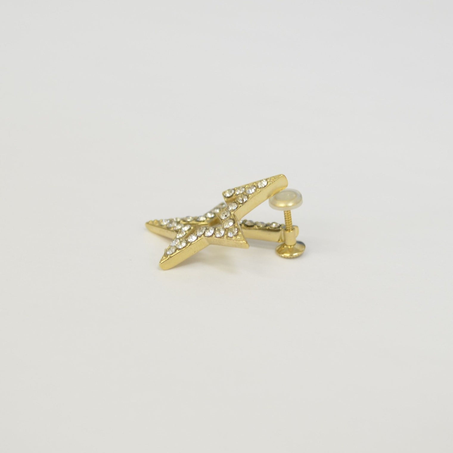 Star openwork earring (pave)