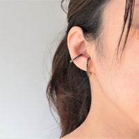 crystal glass earring