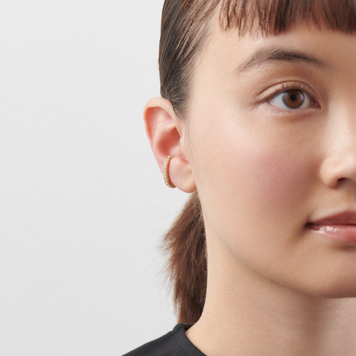 crystal glass earring