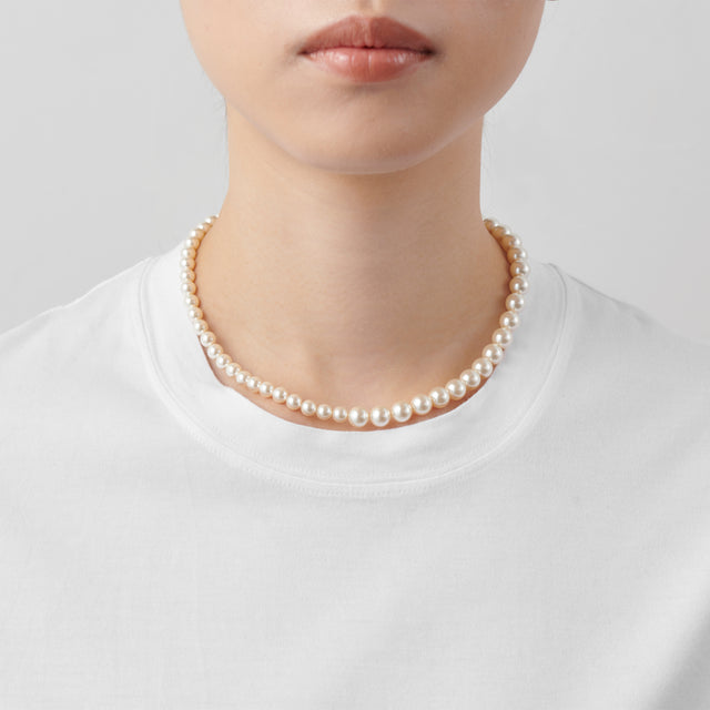 pearl necklace (6mm×8mm pearl / 38cm)