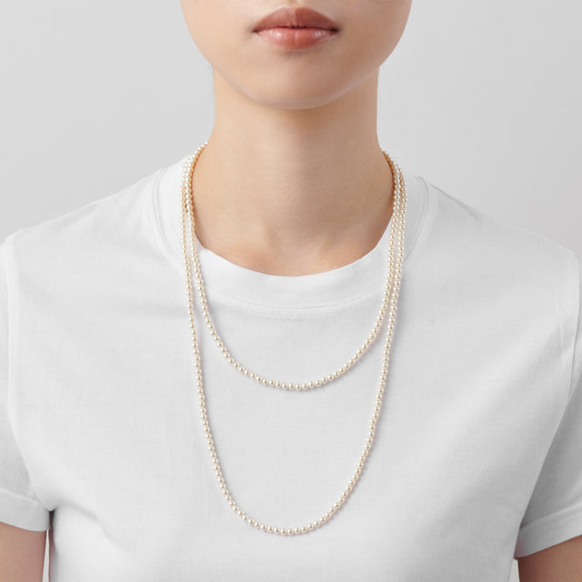 pearl necklace (4mm pearl / 120cm)