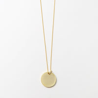 23mm gold circle necklace
