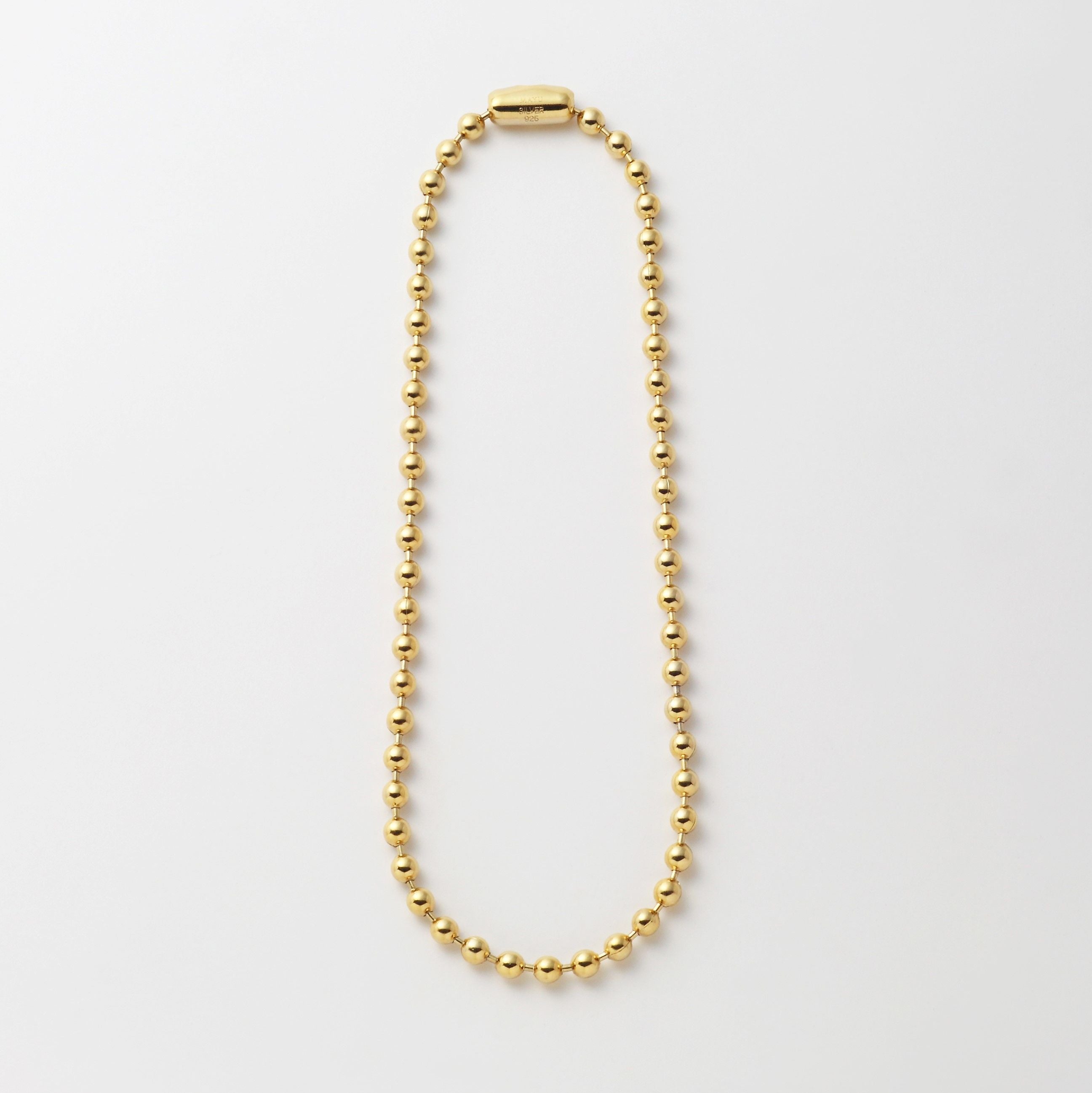 5mm ball chain necklace (gold)