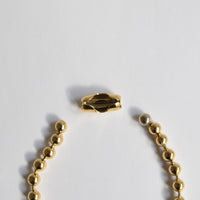 5mm ball chain necklace (gold)