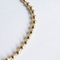 5mm ball chain necklace (gold)