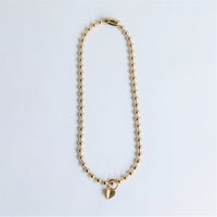5mm ball chain necklace (gold)