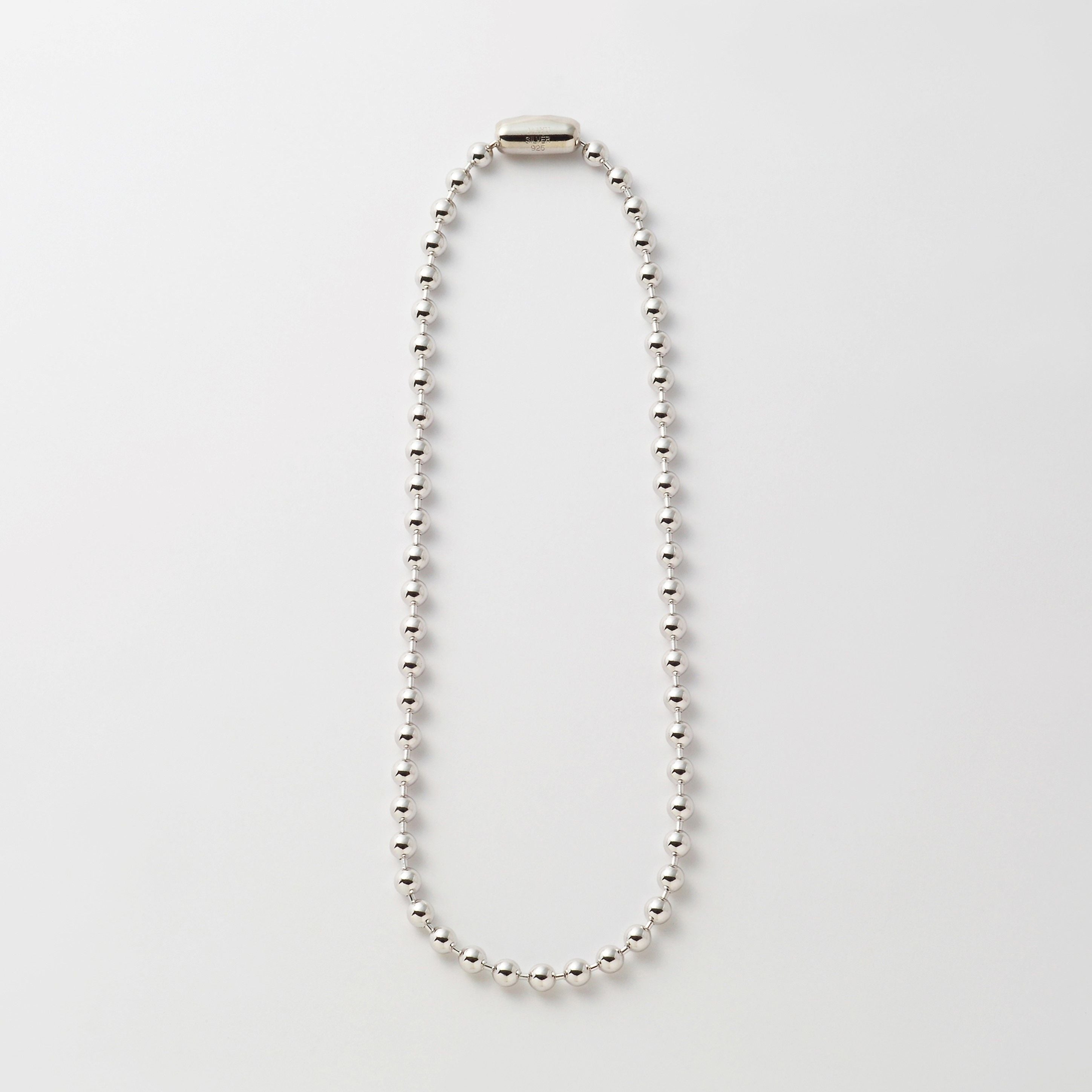 5mm ball chain necklace (silver) – MAYU online store