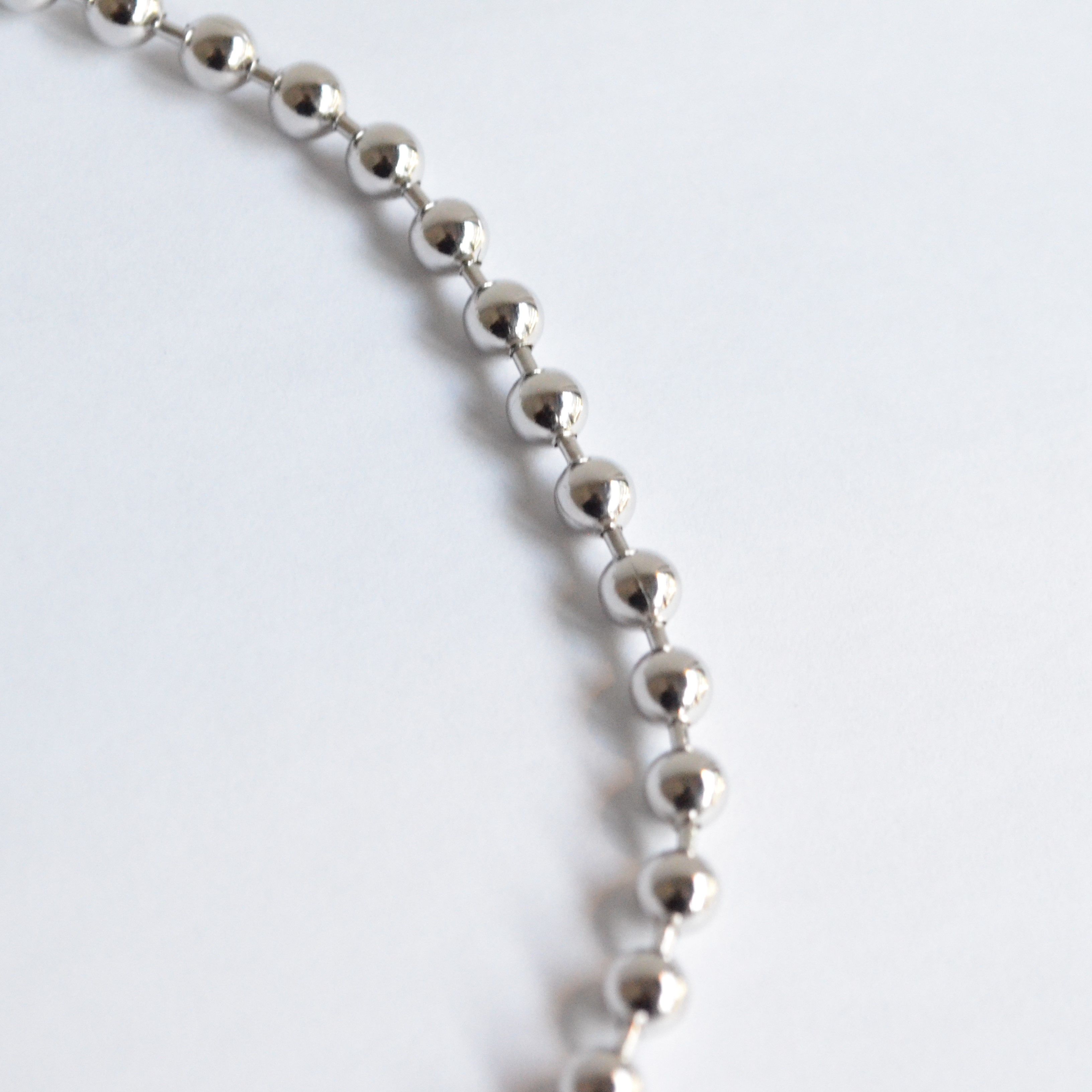 5mm ball chain necklace (silver)